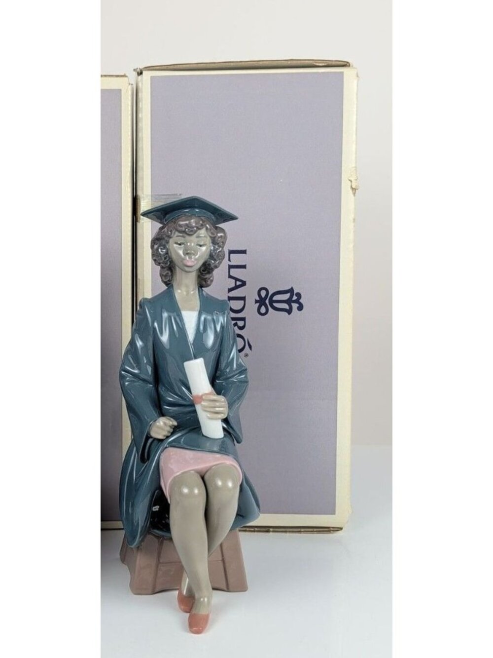LLADRO 5546 Reaching the Goal Black Legacy Collection With Box